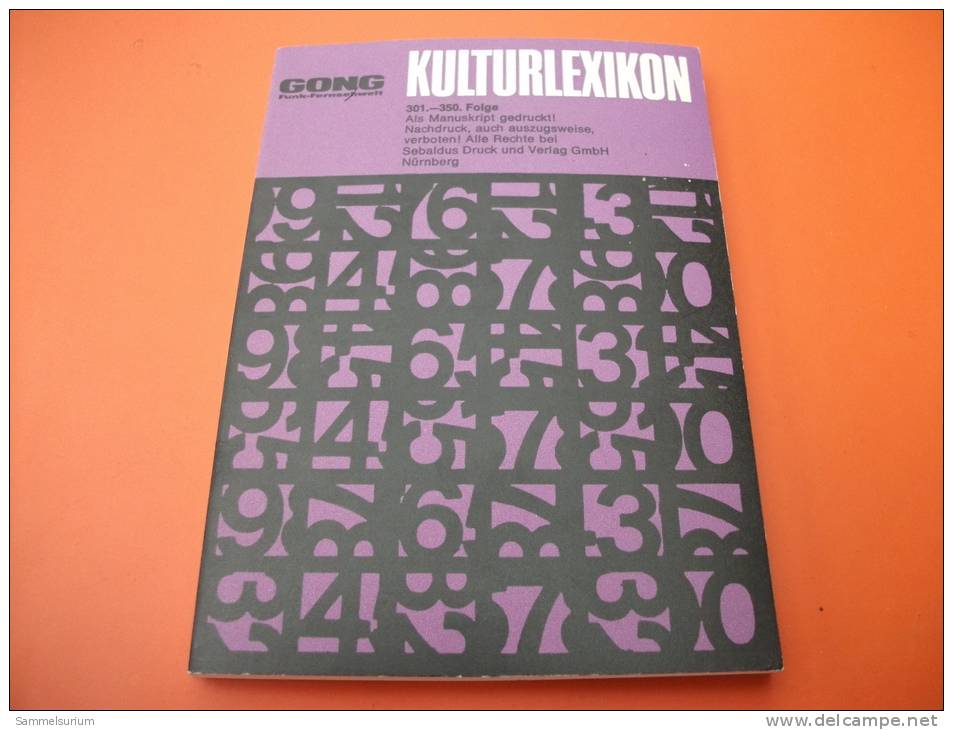 GONG Kulturlexikon 301.-350. Folge - Lexiques