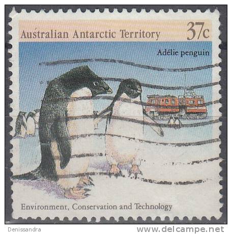 Australian Antarctic Territory 1988 Michel 82 O Cote (2005) 1.10 Euro Manchot Adélie - Oblitérés