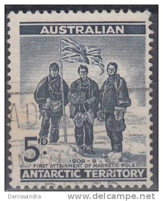 Australian Antarctic Territory 1961 Michel 6 O Cote (2005) 0.20 Euro Première Découverte Du Pole Magnétique - Used Stamps