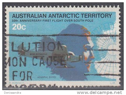 Australian Antarctic Territory 1979 Michel 35 O Cote (2005) 0.40 Euro Admiral Byrd Avec Avion - Oblitérés