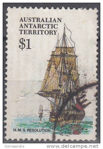 Australian Antarctic Territory 1979 Michel 52 O Cote (2005) 2.00 Euro Bâteau Resolution Cachet Rond - Oblitérés