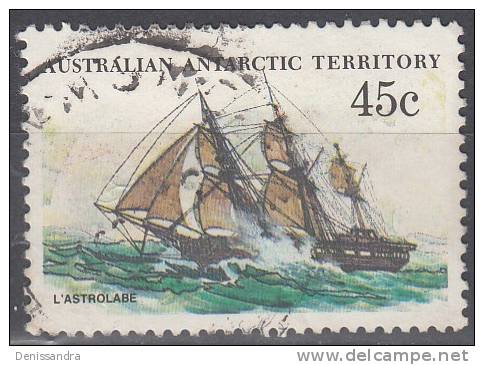 Australian Antarctic Territory 1979 Michel 49 O Cote (2005) 0.60 Euro Bâteau L'Astrolabe Cachet Rond - Usados