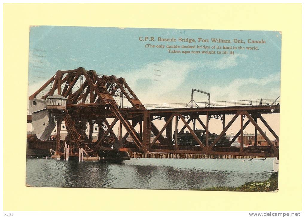Canada - Ontario - CPR Bascule Bridge - Petits Defauts - Autres & Non Classés