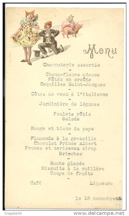 Menu 1945 - Menu