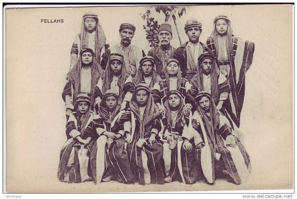 Rare Carte De Fellahs ( Paysans Arabes ) écrite En 1921 - Sin Clasificación