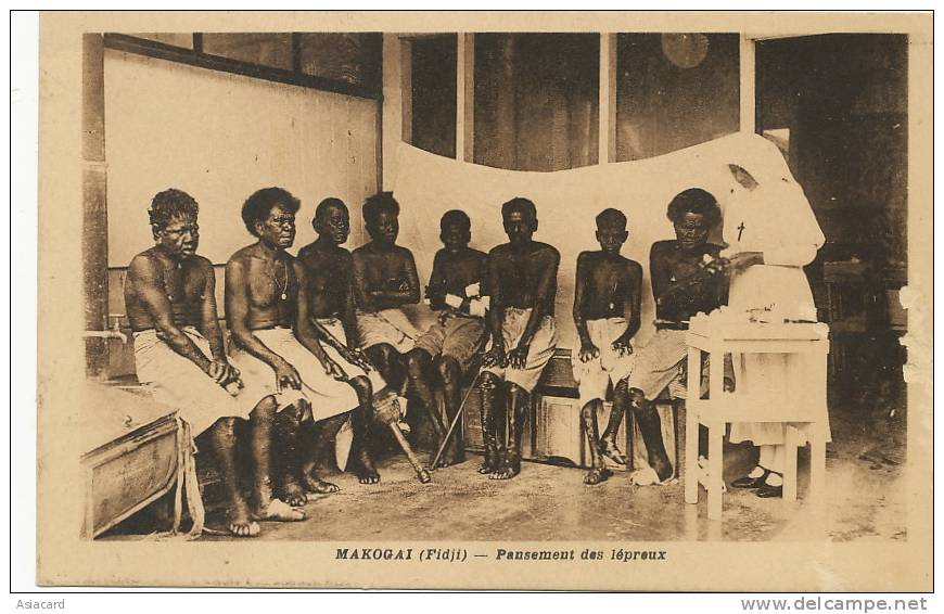 Fiji Makogai Pansement Aux Lepreux Leper Hospital Mission Société De Marie - Fidschi