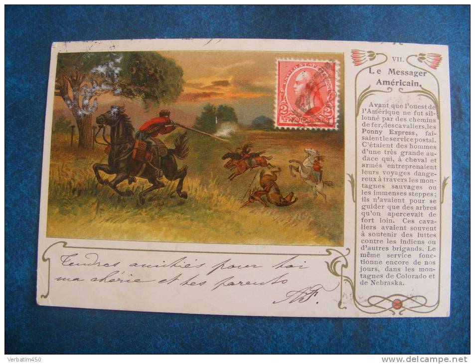 CP....VII....POSTE ..LE MESSAGER AMERICAIN. .PRECURSEUR 1901 - Postal Services