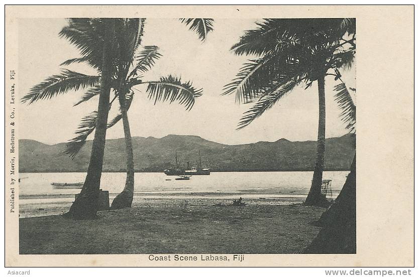 Fiji Coast Scene Labasa  Morris , Hedstrom Levuka - Fidschi