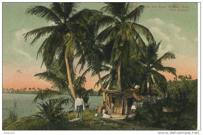 50 On The Road To Blue Hole Port Antonio A. Duperly P. Used Buff Bay To Las Palmas 1908 - Jamaïque