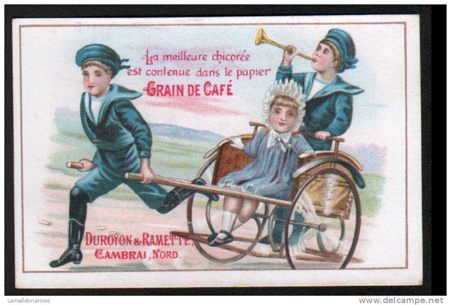 CHROMO - CHOCOLAT DUROYON & RAMETTE CAMBRAI NORD 59 - ENFANTS ET ATTELAGE - Duroyon & Ramette