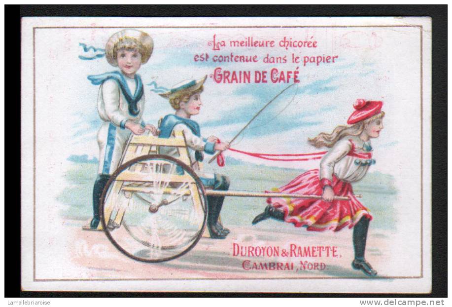 CHROMO - CHOCOLAT DUROYON & RAMETTE CAMBRAI NORD 59 - ENFANTS ET ATTELAGE - Duroyon & Ramette