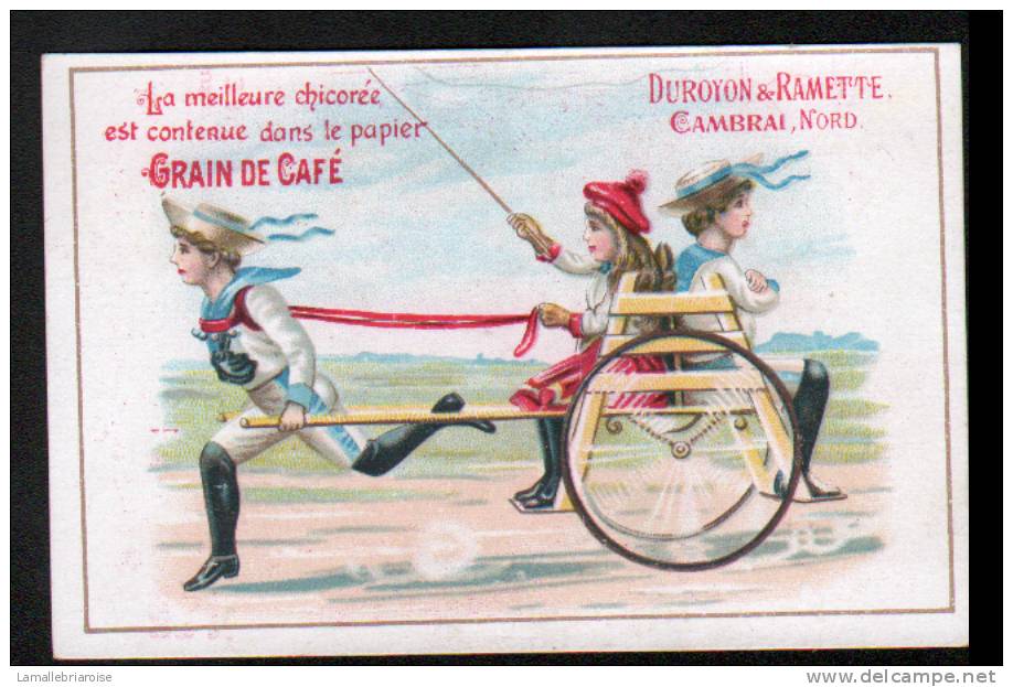 CHROMO - CHOCOLAT DUROYON & RAMETTE CAMBRAI NORD 59 - ENFANTS ET ATTELAGE - Duroyon & Ramette