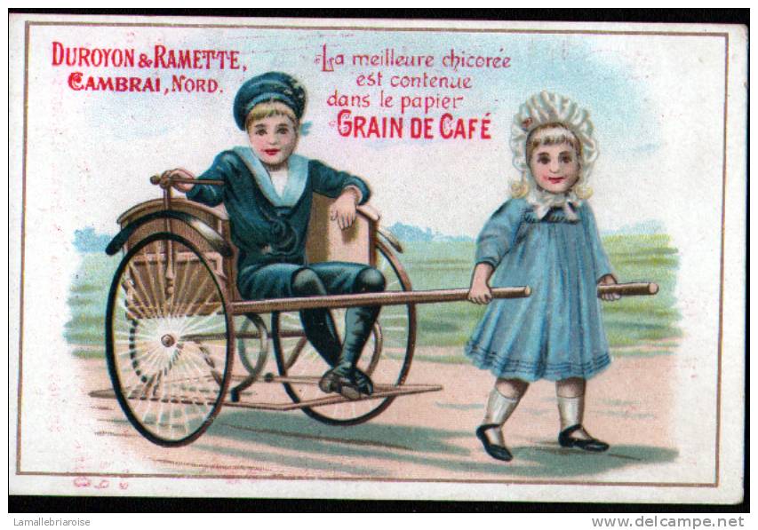 CHROMO - CHOCOLAT DUROYON & RAMETTE CAMBRAI NORD 59 - ENFANTS ET ATTELAGE - Duroyon & Ramette