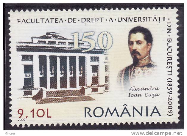 Roumanie 2009 - Yv.no.5397 - L'Universitee De Bucarest 1v.neuf**(d) - Unused Stamps