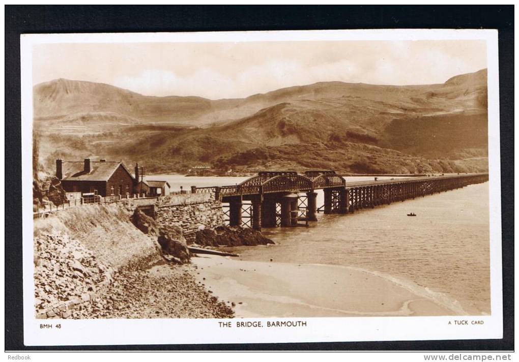 RB 908 - Raphael Tuck Real Photo Postcard - The Bridge Barmouth - Merionethshire Wales - Merionethshire