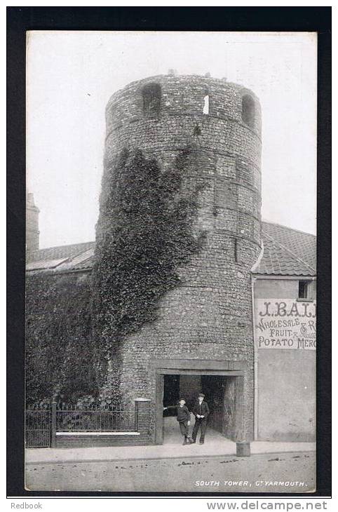 RB 908 - Early Postcard - South Tower - Great Yarmouth Norfolk - Machine Vended? - Great Yarmouth