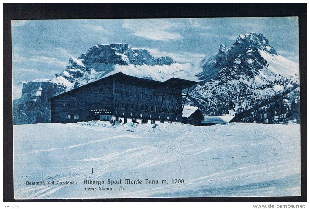 RB 908 - 1956 Postcard - Albergo Sport - Monte Pana Italy  - 35c Rate To UK - Other & Unclassified