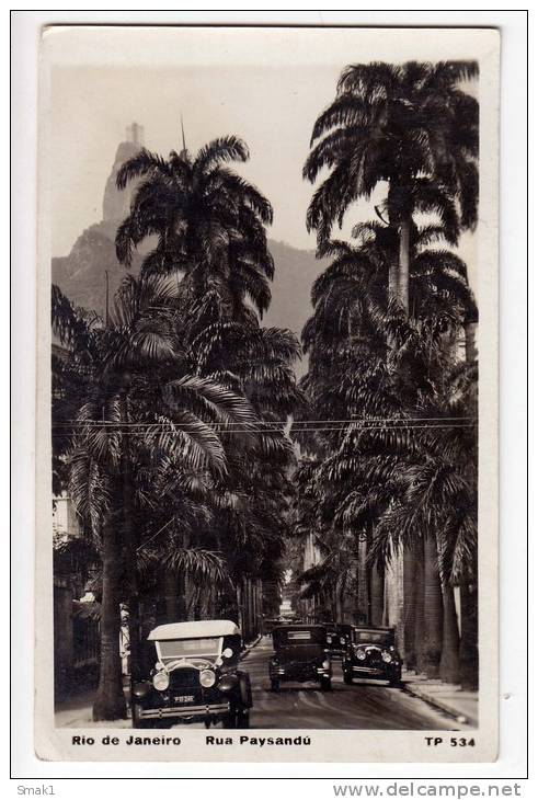 AMERICA BRAZIL RIO DE JANEIRO THE PAYSANDU STREET Nr. 534 OLD POSTCARD - Rio De Janeiro