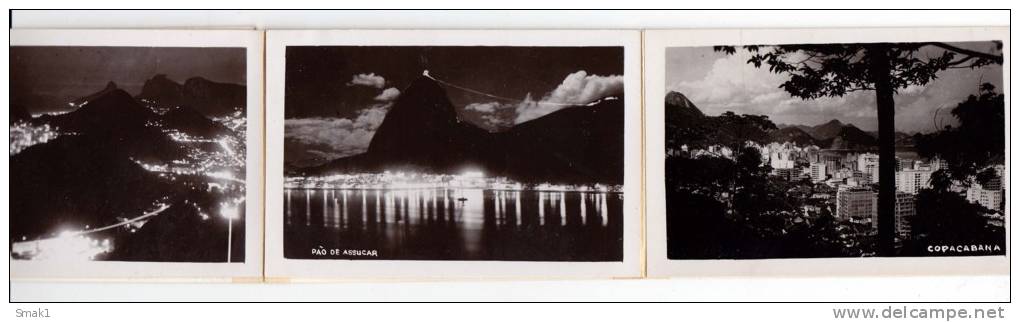 AMERICA BRAZIL RIO DE JANEIRO ALBUM WITH 10 FOTOS OF CITY AREAS OLD POSTCARD - Rio De Janeiro