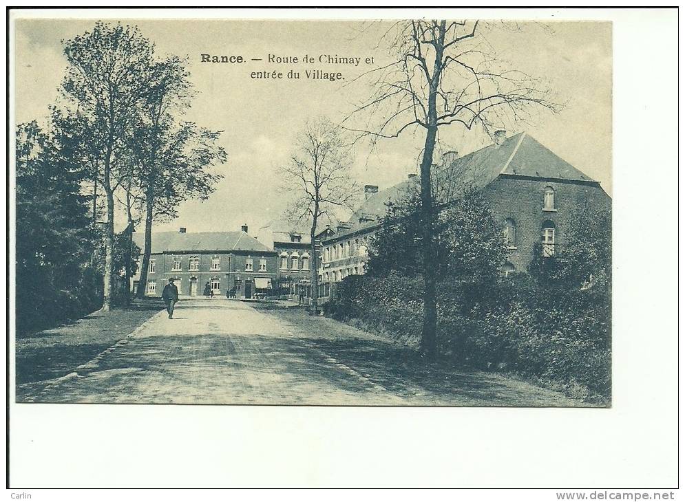 Rance Route De Chimay Et Entrée Du Village - Sivry-Rance