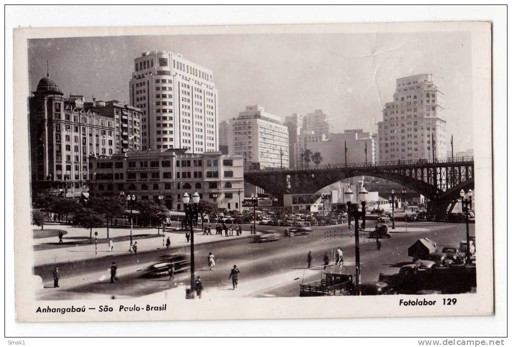 AMERICA BRAZIL SAO PAOLO ANHANGABAU THE BRIDGE Nr. 129 PHOTOGRAPHY - São Paulo