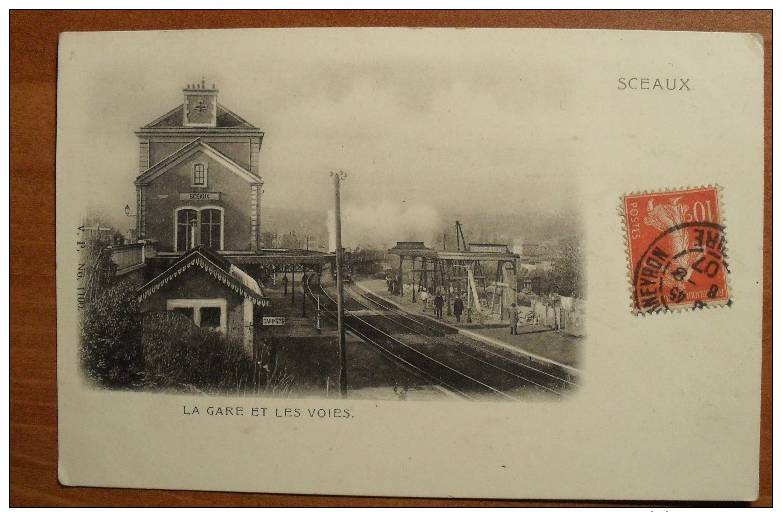 France - Sceaux - La Gare Et Les Voies - 1907 - Sceaux