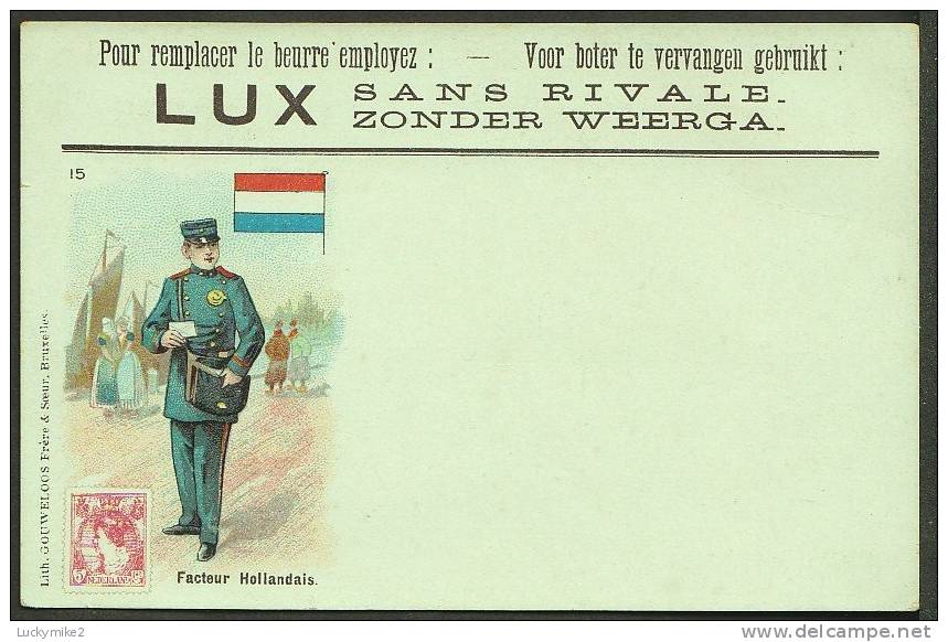 "Facteur Hollandais",  A Postman Of The World (number 15)  "Holland",  C1907. - Postal Services