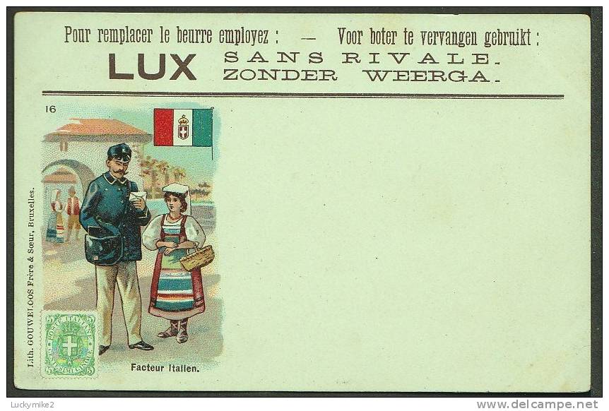 "Facteur Italien",  A Postman Of The World (number 16)  "Italy",  C1907. - Postal Services