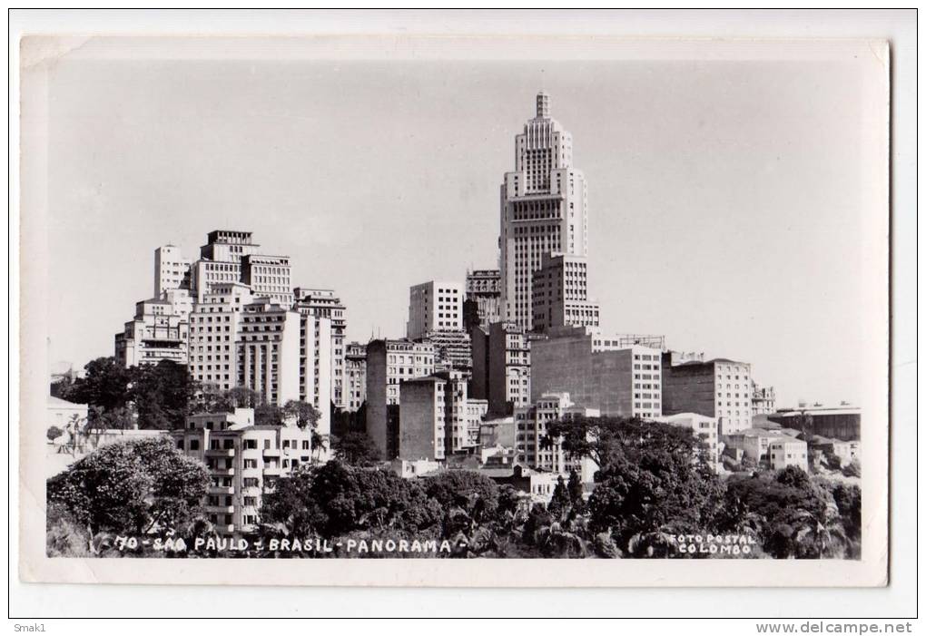 AMERICA BRAZIL SAO PAOLO PANORAMA Nr. 70 OLD POSTCARD - São Paulo