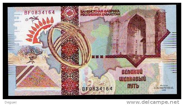 Test Note KAZAKHSTAN Testnote, RRR, UNC, LOUISENTHAL, Orangene Strahlen, Echantillon, SPECIMEN - Kasachstan