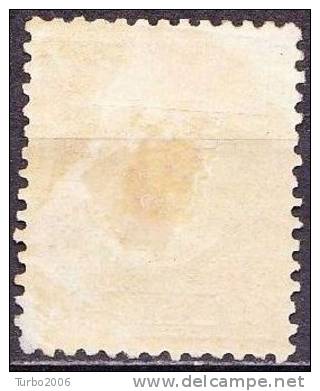 1876-1893 Cijfertype 1 Cent Lichtgroen Tanding 12½ Gr. Gaten  NVPH 31 F Ongestempeld - Ungebraucht