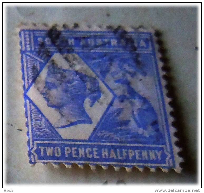 AUSTRALIA-- SOUTH AUSTRALIA  2  1\2 PENCE     USATO - Used Stamps