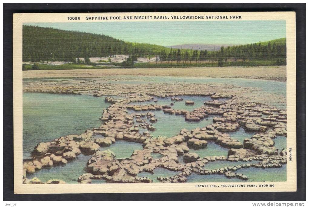 130128A / SAPPHIRE POOL AND BISCUIT BASIN  , YELLOWSTONE NATIONAL PARK -  United States Etats-Unis USA - USA National Parks