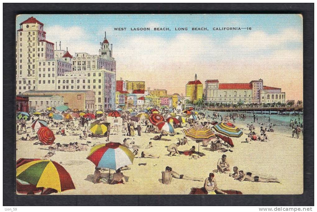 130137 / WEST LAGOON BEACH , LONG BEACH , CALIFORNIA  1950 -  United States Etats-Unis USA - Long Beach