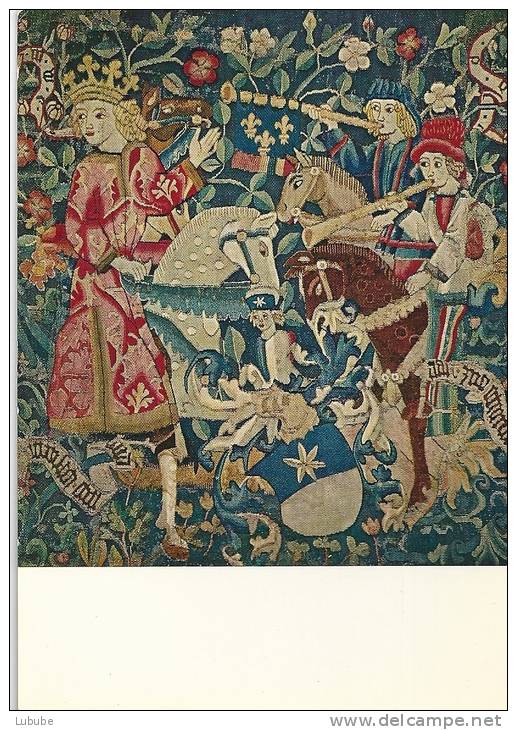 Bildteppich Mit Wappen Der Berner Familie Von Bubenberg Um 1470             Ca. 1960 - Généalogie