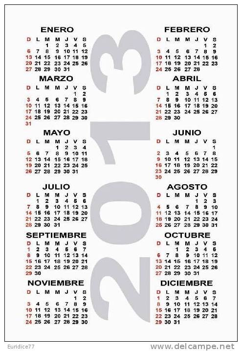 Calendar Pocket 2013 - Art Paintings (collection Of 16 Differents) - Tamaño Grande : 2001-...