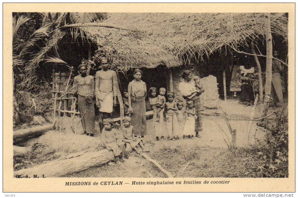 Hutte Singhalaise En Feuilles De Cocotier - Sri Lanka (Ceilán)