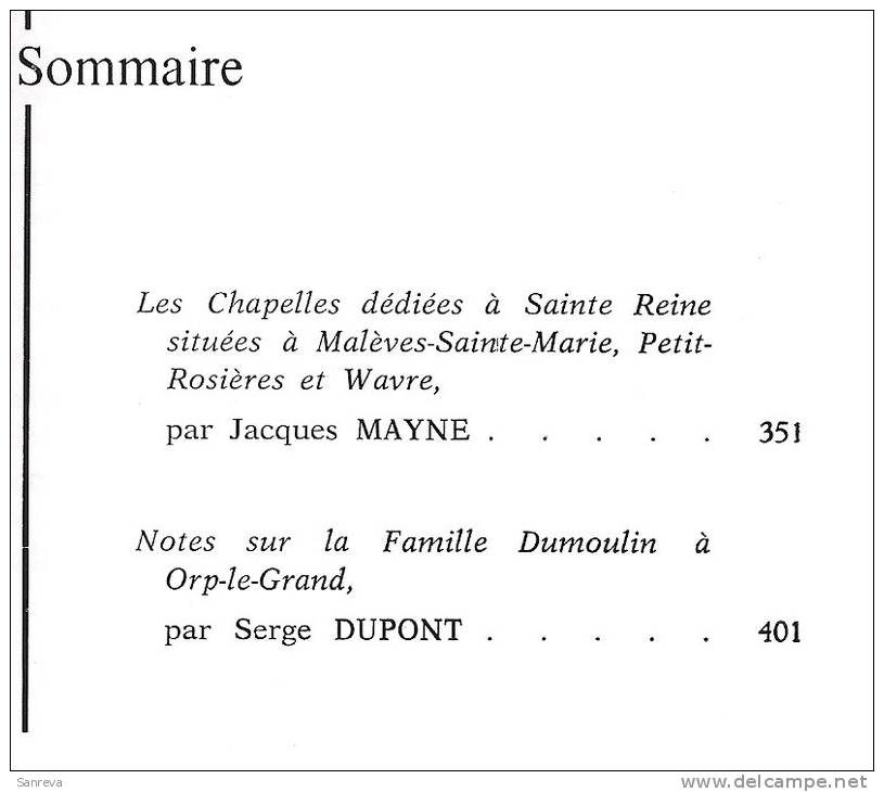 Le Folklore Brabançon N° 236 Déc. 1982, 61 P , Conc.Malèves Ste Marie, Orp-le-Gd, V. Sommaire - Non Classés