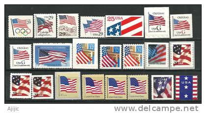 The Star Spangled Banner (La Bannière étoilée Américaine) 22 T-p Neufs ** Tous Differents.,avec Roulettes,adhesifs - Ungebraucht