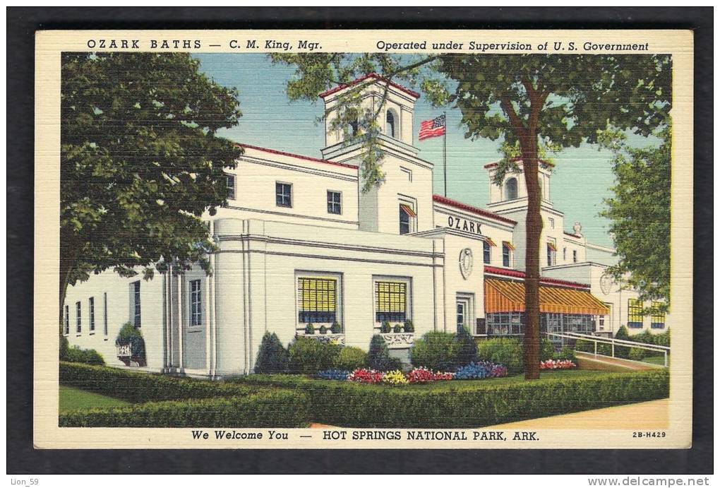 130167 / OZARK BATHS , HOT SPRINGS NATIONAL PARK ,  Arkansas. - United States Etats-Unis USA - Hot Springs