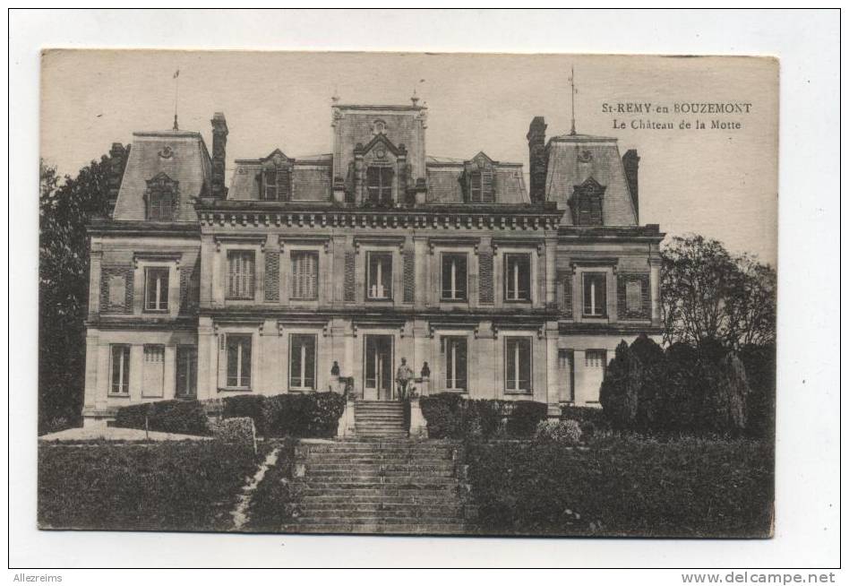 CPA 51 : ST REMY EN BOUZEMONT   Château De La Motte   A VOIR !!!! - Saint Remy En Bouzemont