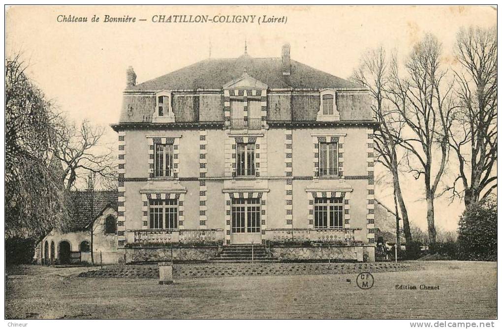 CHATILLON COLIGNY CHATEAU DE BONNIERE - Chatillon Coligny