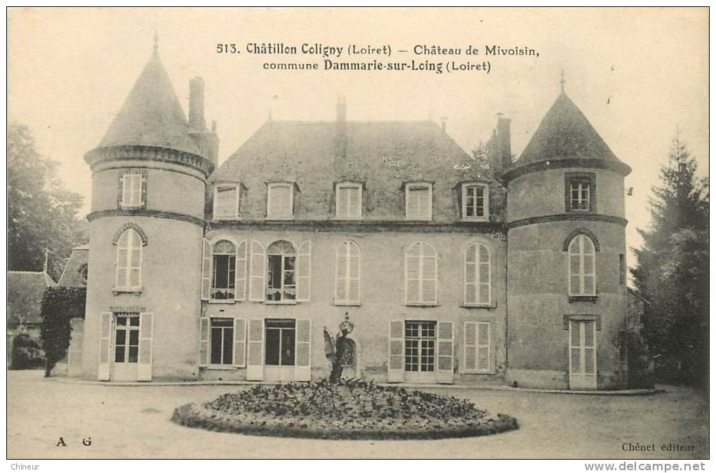 CHATILLON COLIGNY CHATEAU DE MIVOISIN - Chatillon Coligny