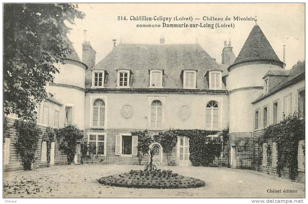 CHATILLON COLIGNY CHATEAU DE MIVOISIN - Chatillon Coligny