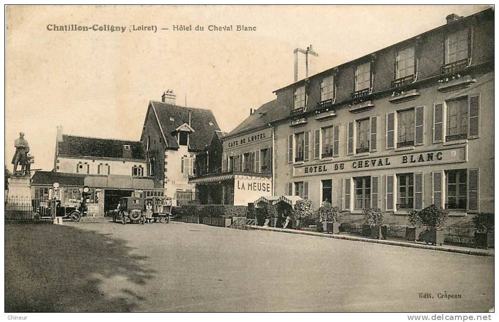 CHATILLON COLIGNY  HOTEL DU CHEVAL BLANC - Chatillon Coligny