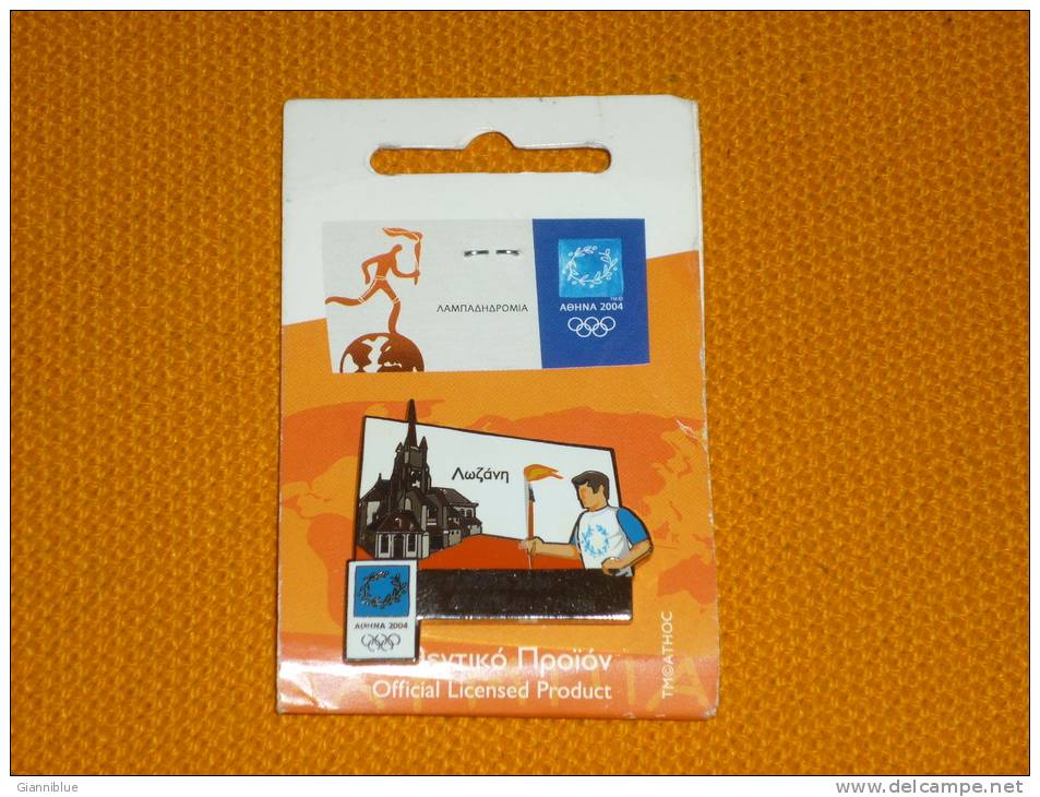 Athens 2004 Olympic Games Greece Pin/badge - Laussane/Lozanne/Torch Related - Juegos Olímpicos