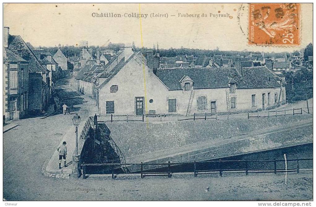 CHATILLON COLIGNY LE FAUBOURG DE PUYRAULT - Chatillon Coligny