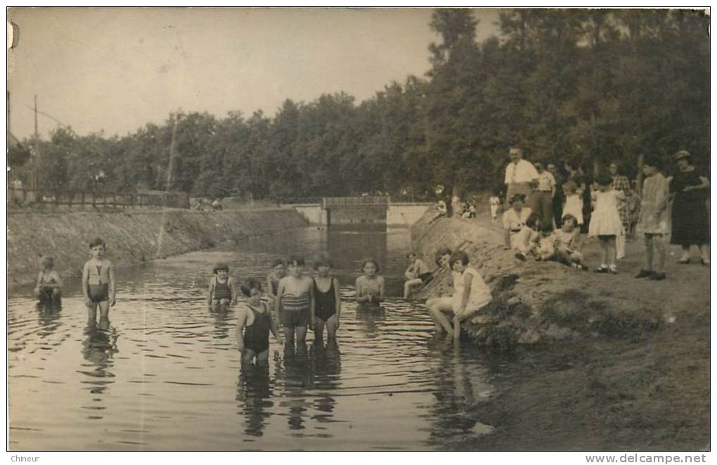 CARTE PHOTO CHATILLON COLIGNY LA PLAGE - Chatillon Coligny