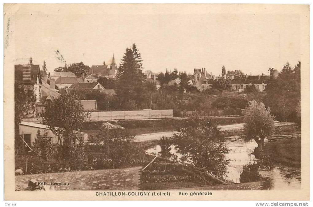 CHATILLON COLIGNY  VUE GENERALE - Chatillon Coligny