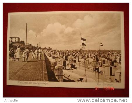 AK Nordseebad Wangerooge Strand 1934 - Wangerooge